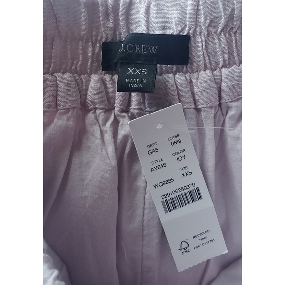 14. J.Crew Pull-on linen skirt - Picture 4 of 4